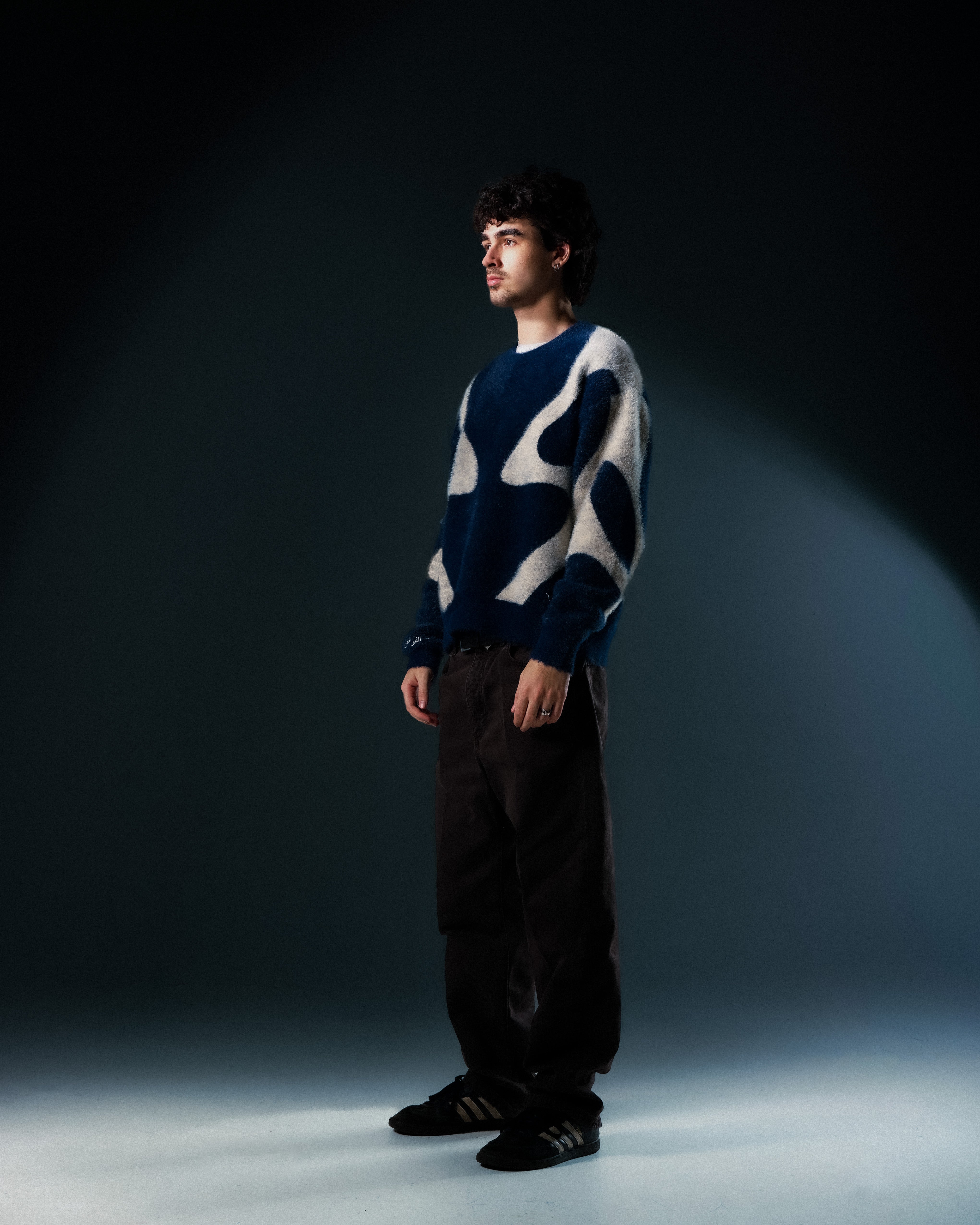 CHAOS FLUFF KNIT BLUE