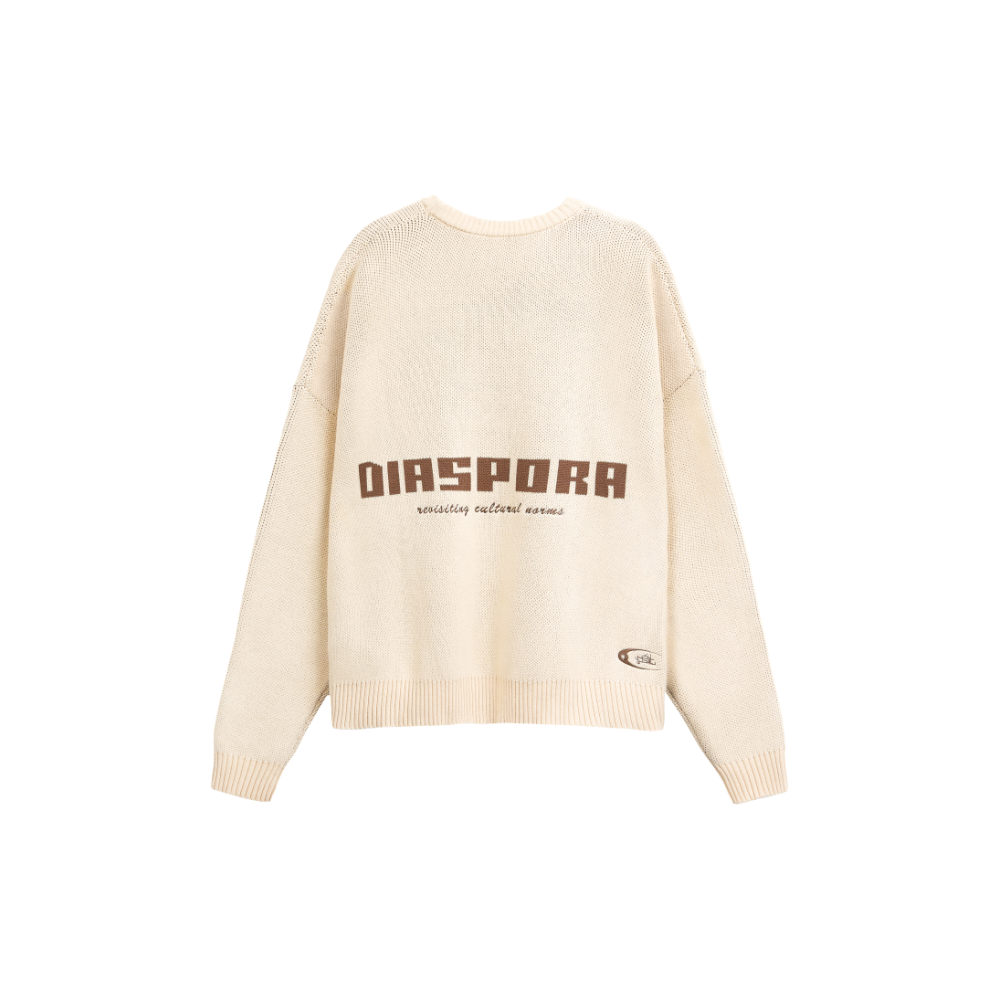 Oversized Khaki Knit Sweater